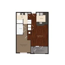 The Neartown 327 floor plan
