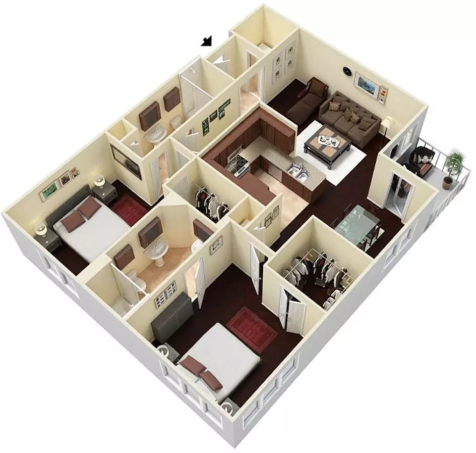 Westheimer Midrise 01-P114 floor plan