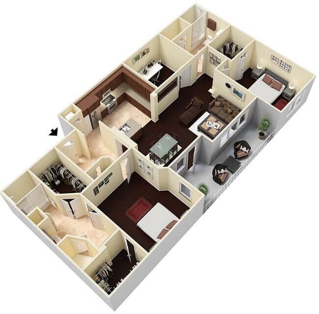 Heights Midrise 01-P148 floor plan