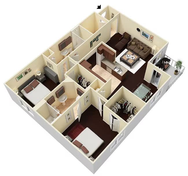 Midtown Midrise 01-P355 floor plan