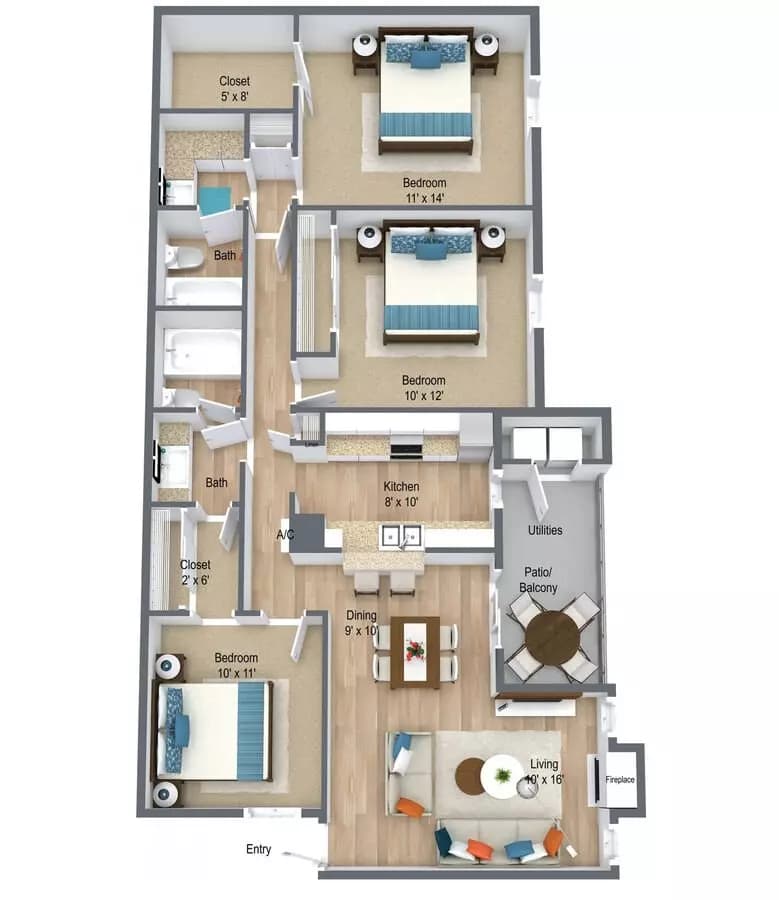 C-2 701 floor plan