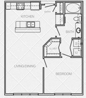 Unit 1-556 floor plan
