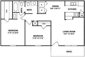 Unit 1605 floor plan