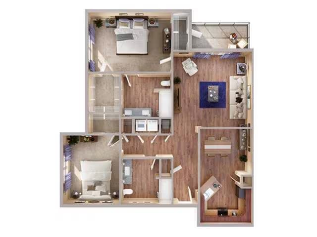 Unit 8-0838 floor plan