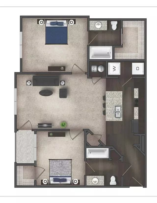 B1- Classic Unit 2327F floor plan