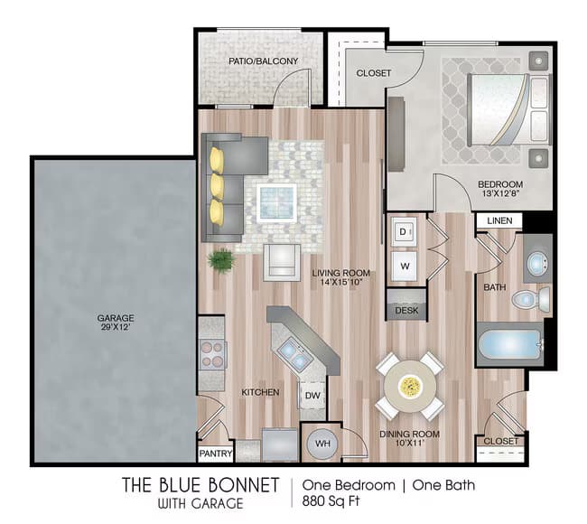 The Blue Bonnet with Garage - Premium Plus Upgrade floor plan