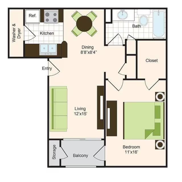 B 1134 floor plan