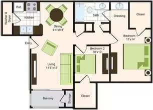 C 936 floor plan