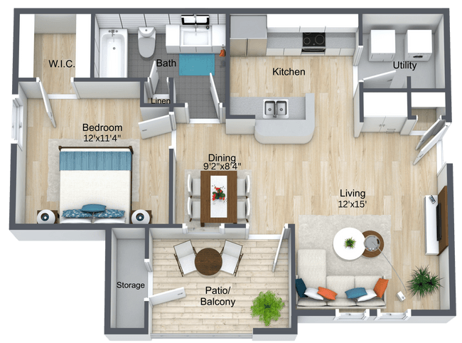 Unit 927 floor plan