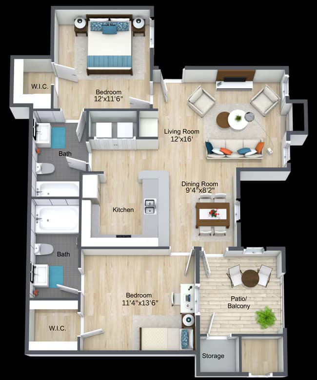 Unit 1234 floor plan