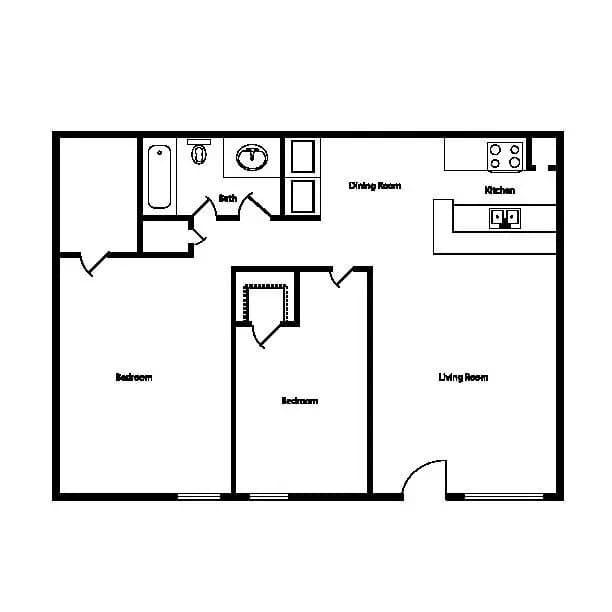 Unit 1410 1410 floor plan