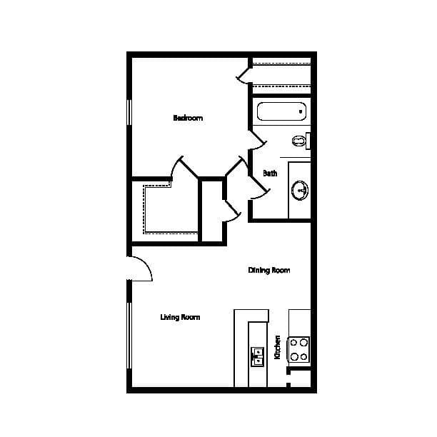 A 312 floor plan