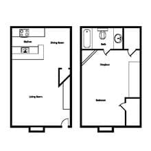 B 105 floor plan