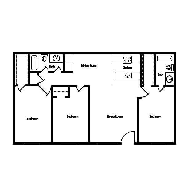 F 908 floor plan