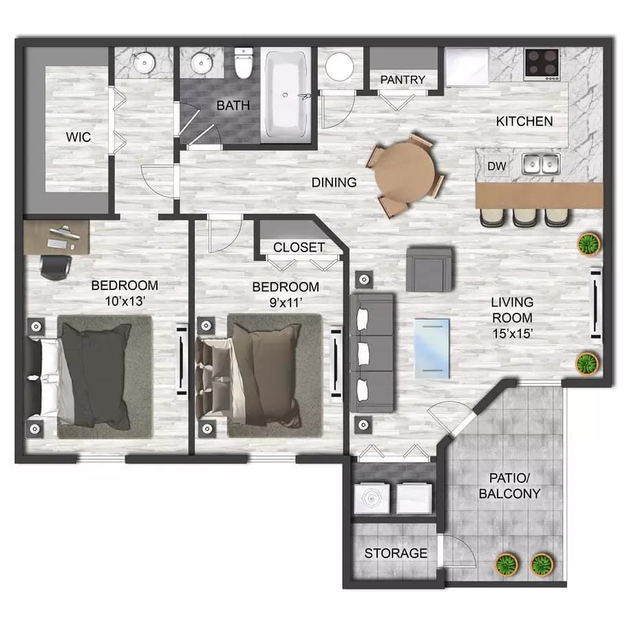 B1U 0826 floor plan