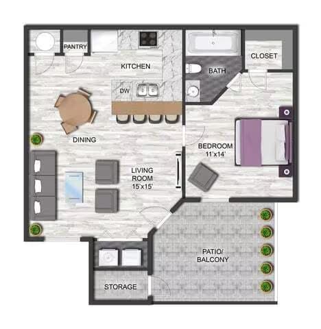 A1U 0636 floor plan