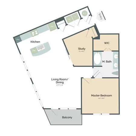 Unit 1226 floor plan