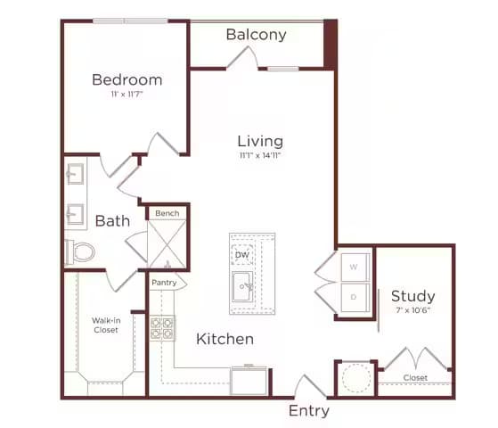Unit 450 floor plan
