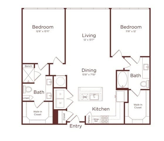 B1B 732 floor plan