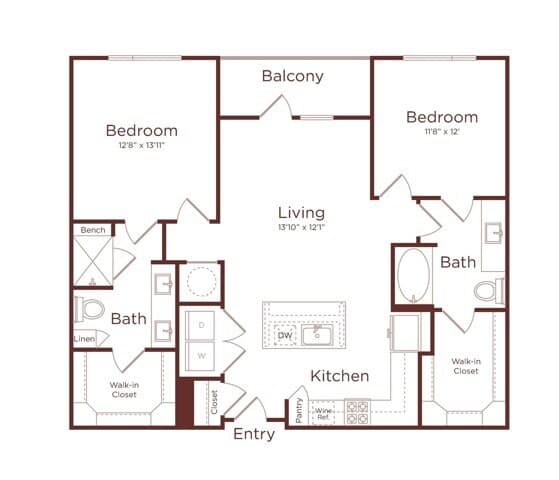Unit 332 floor plan