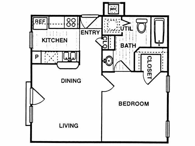 A 434 floor plan