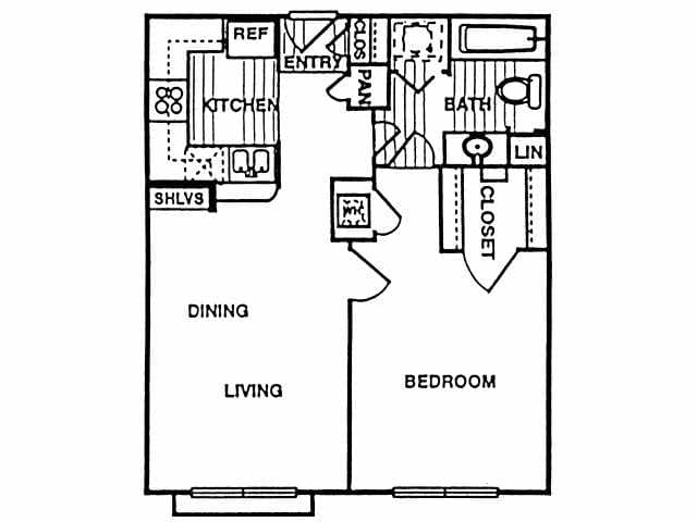 Unit 433 floor plan