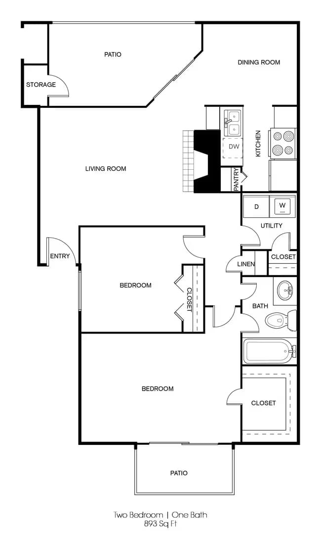 Unit 011W 011W floor plan