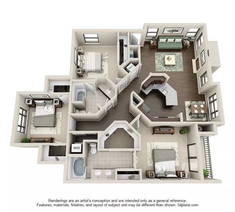 Plaza C1 2690G floor plan