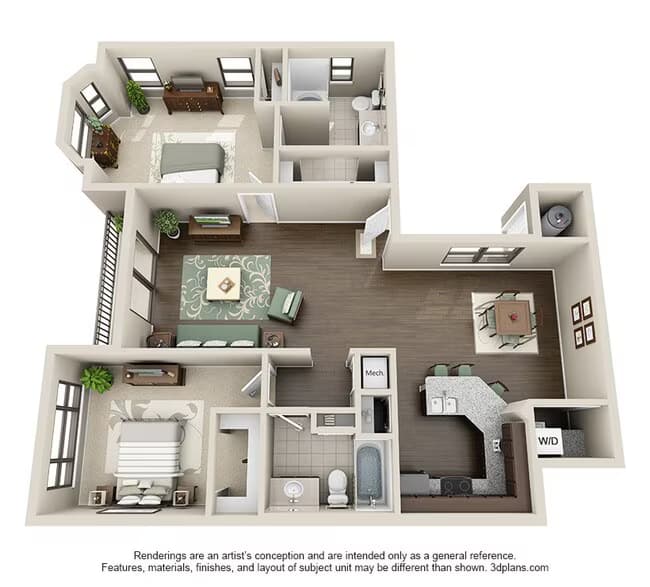 B3 3702 floor plan