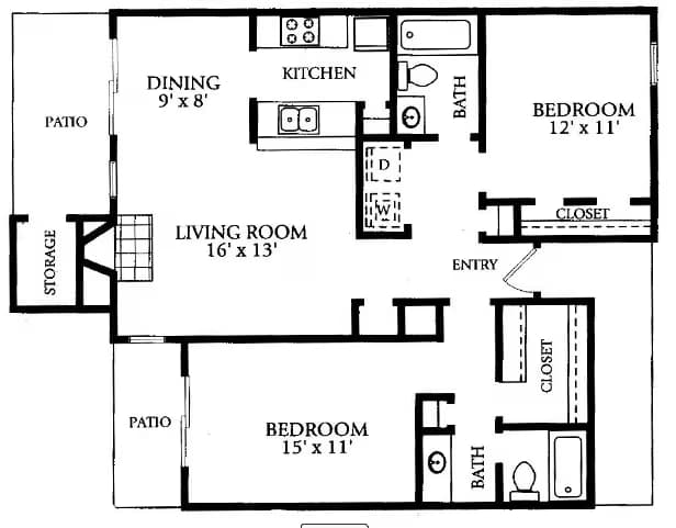 Apartment 0412 floor plan