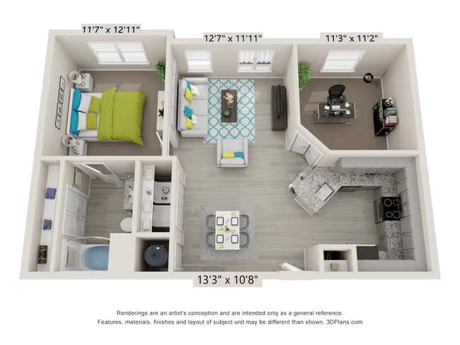 Unit 1825 floor plan