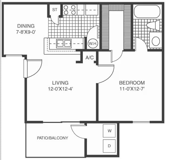 A1 402 floor plan