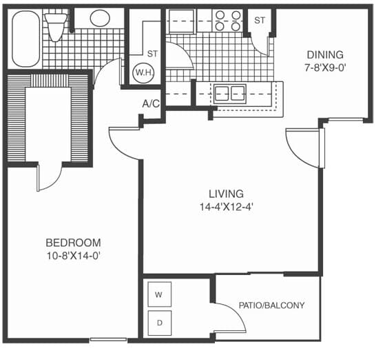 A2 1307 floor plan