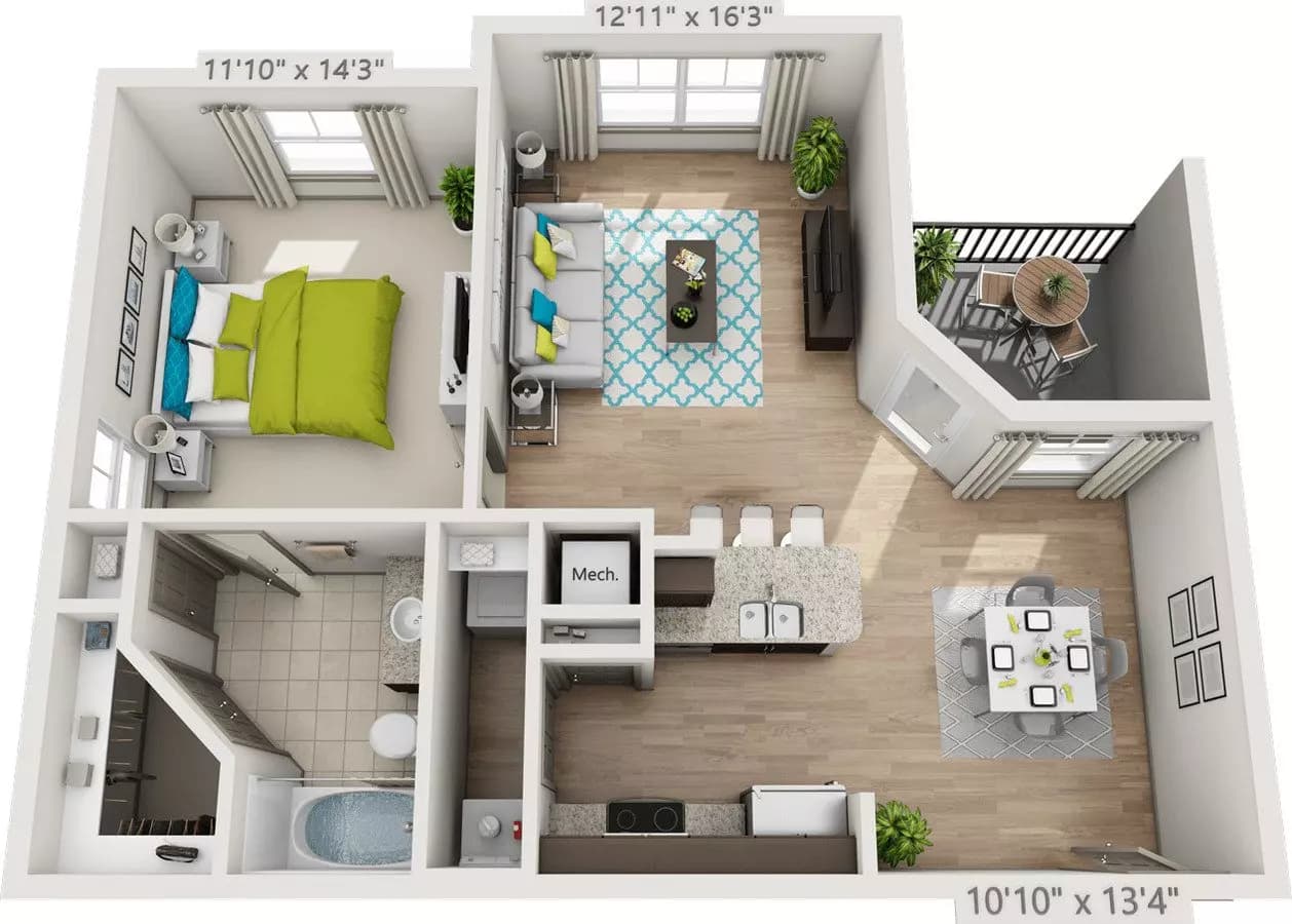 A1 1336 floor plan