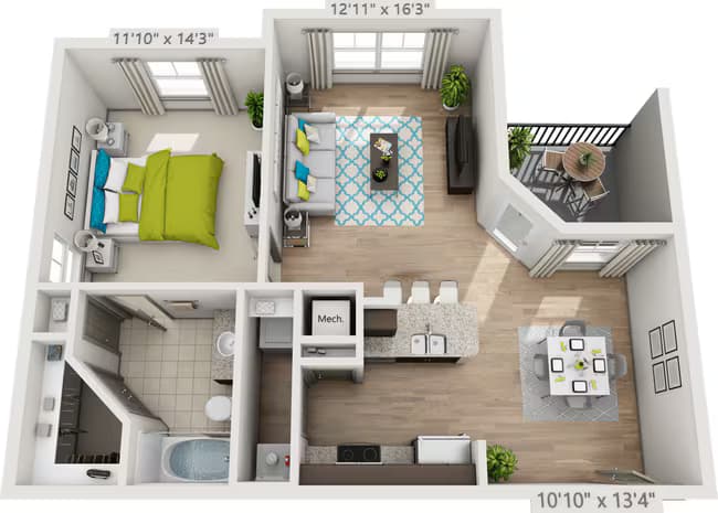Unit 0331 floor plan
