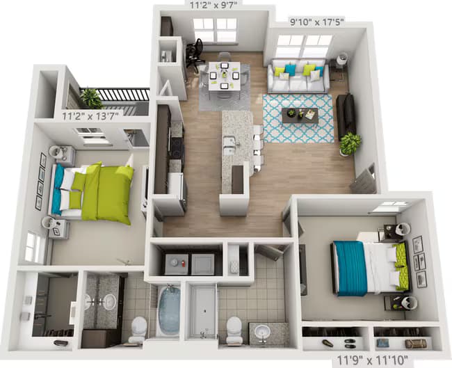 Unit 0422 floor plan
