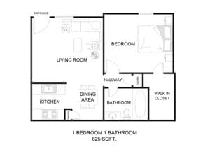 1x1A - Classic 1008 floor plan