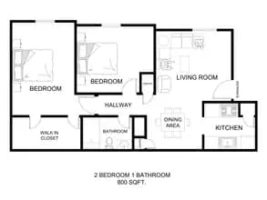 2x1A - Classic 0506 floor plan