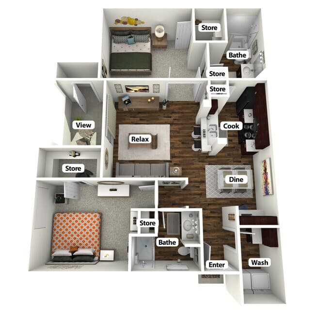 Unit 0223 floor plan