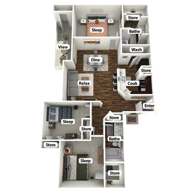 C1 0421 floor plan