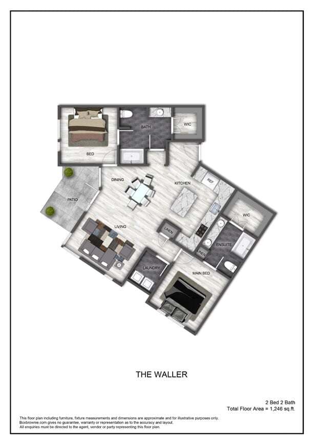 The Waller 343 floor plan