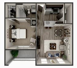 A1U 22109 floor plan