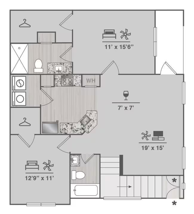 B1U 16107 floor plan