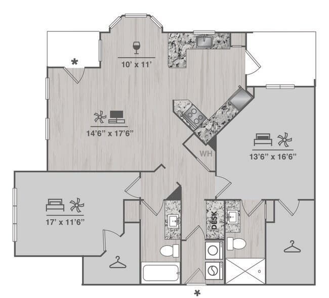 Unit 11103 floor plan