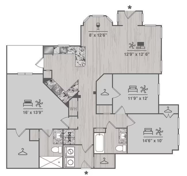 Unit 29105 floor plan