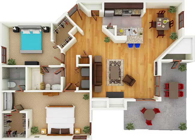 Unit 203 floor plan
