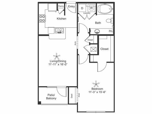 A1/A2 1324 floor plan