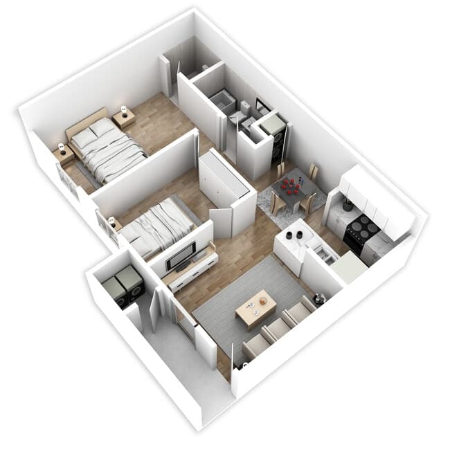 2 Beds • 2 Bath 05S-514 floor plan