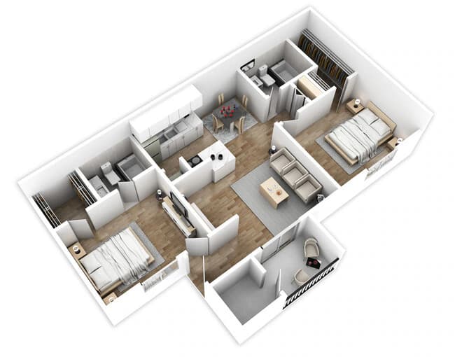 Unit 11P-1104 11P-1104 floor plan