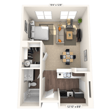 Studio 0x1 483-890 SF 1327 floor plan